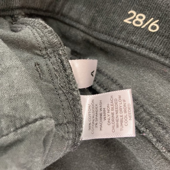 Ann Taylor Loft Pants Womens Size 6 Black Modern Skinny Corduroy 30x29 - Picture 7 of 7